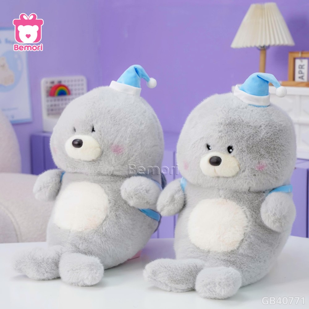 Gấu Bông Sư Tử Biển Đeo Balo Cánh Cụt