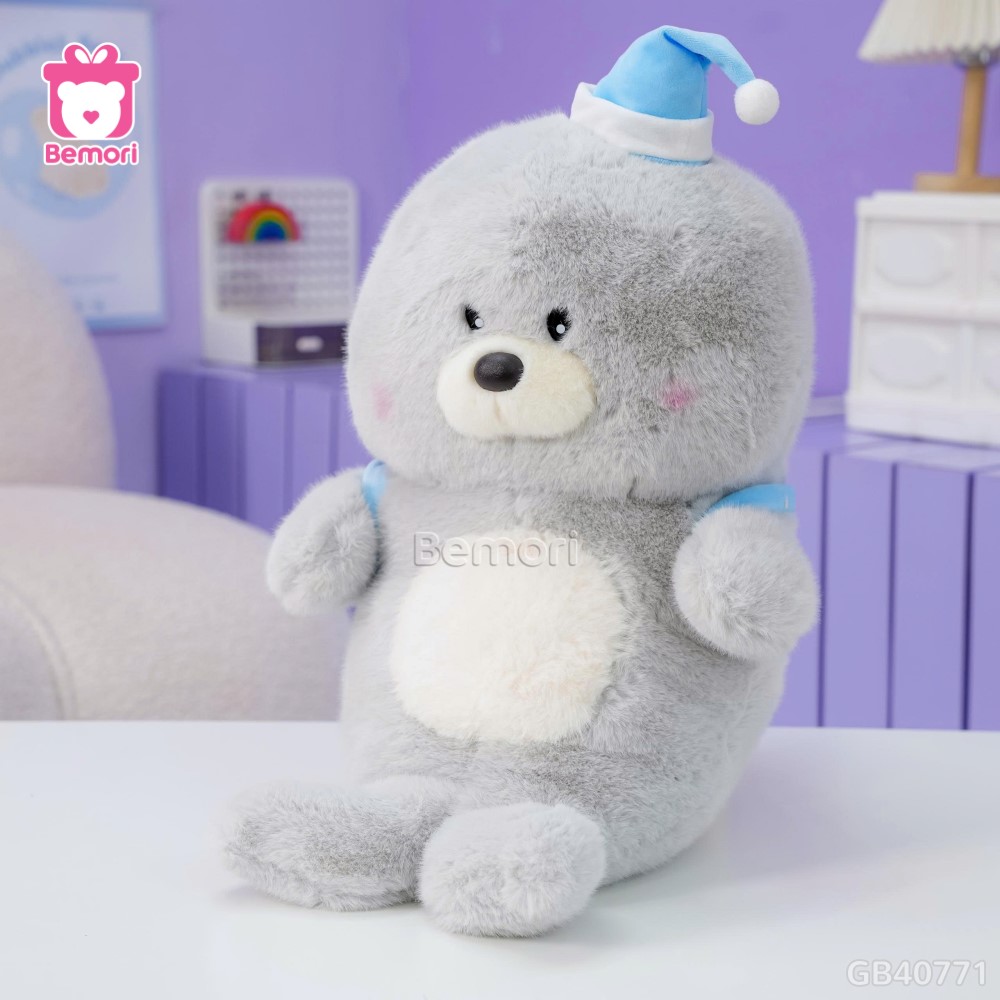 Gấu Bông Sư Tử Biển Đeo Balo Cánh Cụt