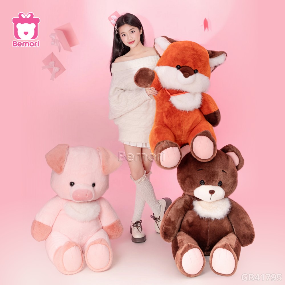 Thú Bông Cổ Lông Trắng