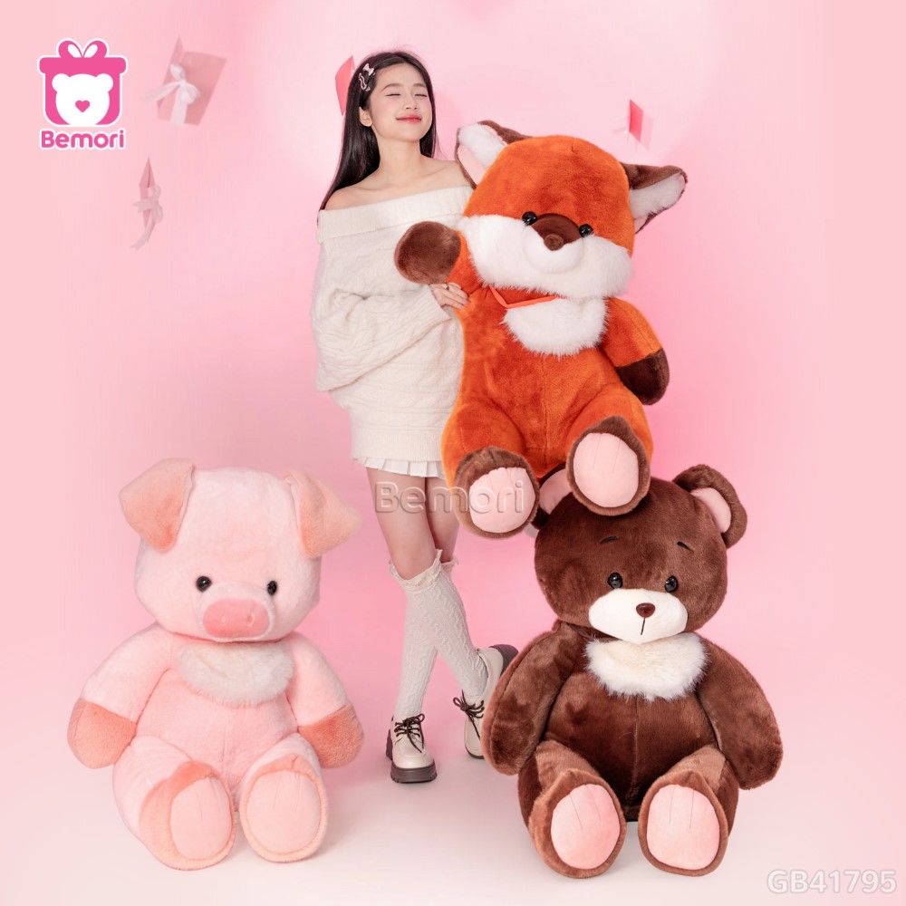 Thú Bông Cổ Lông Trắng