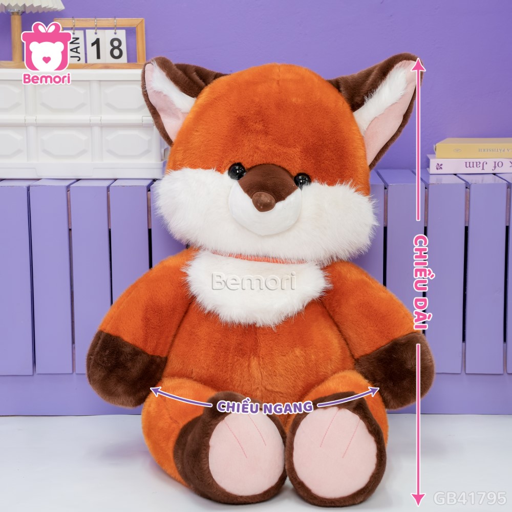 Cách đo kích thước của Thú Bông Cổ Lông Trắng