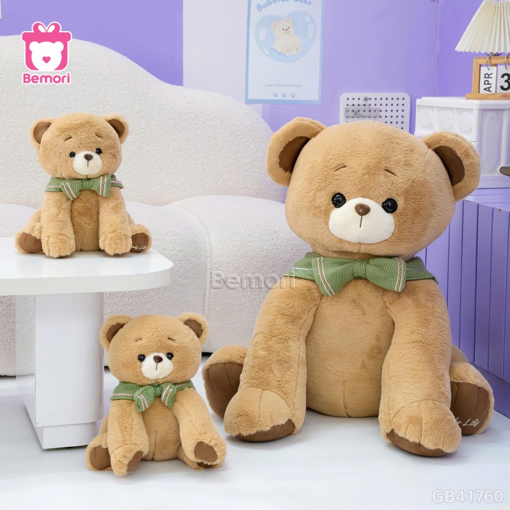 Thú Bông Ngồi Chân Thêu