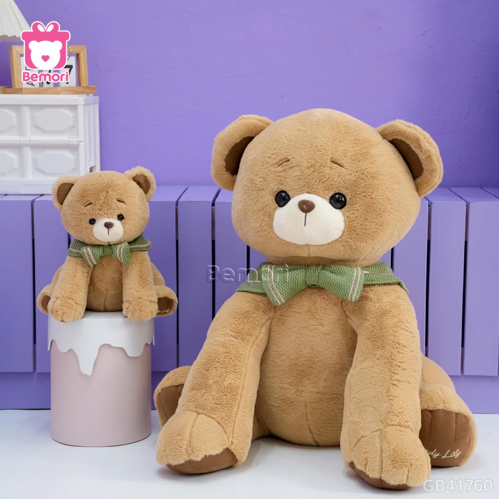 Thú Bông Ngồi Chân Thêu