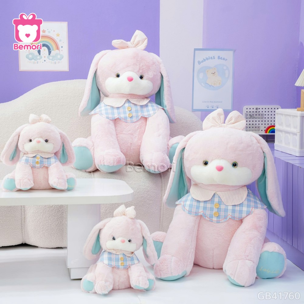 Thú Bông Ngồi Chân Thêu