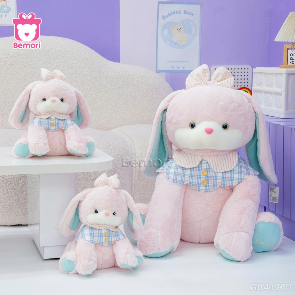 Thú Bông Ngồi Chân Thêu