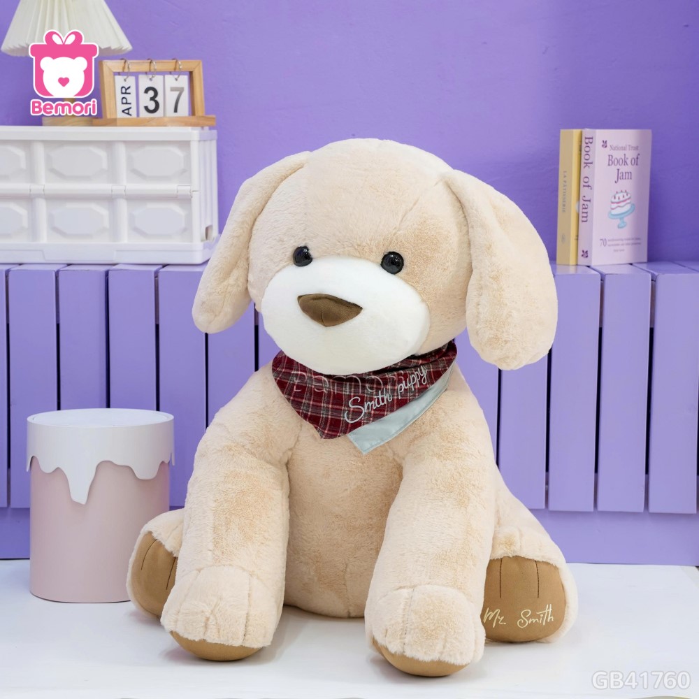 Thú Bông Ngồi Chân Thêu