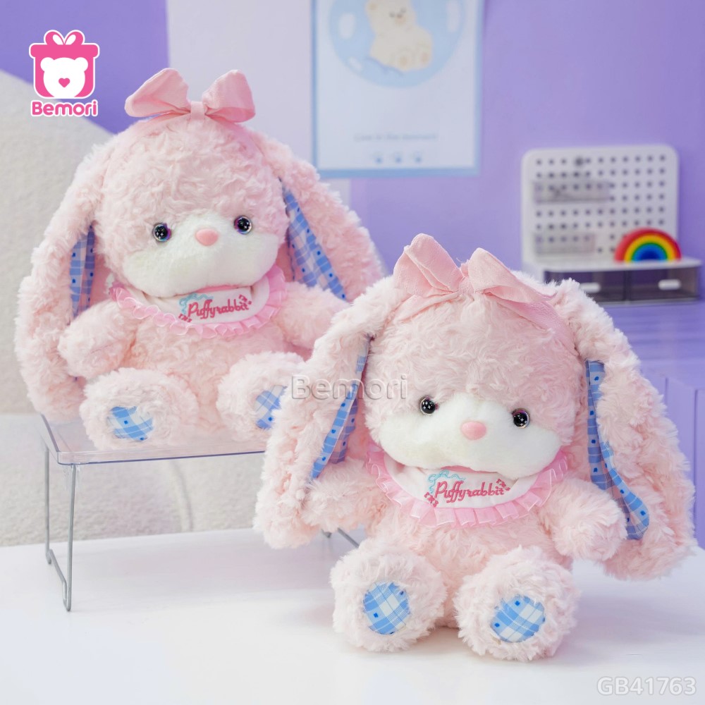 Thú Bông Ngồi Đội Nơ Chân Caro