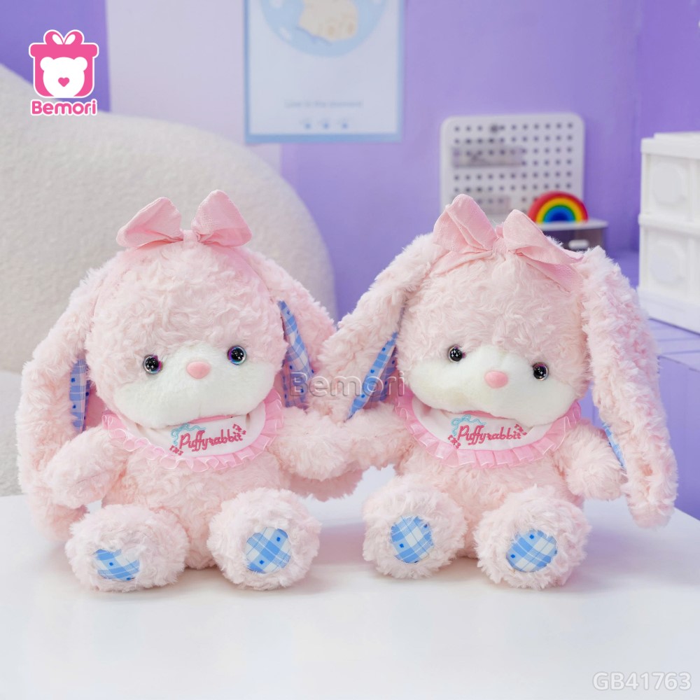 Thú Bông Ngồi Đội Nơ Chân Caro