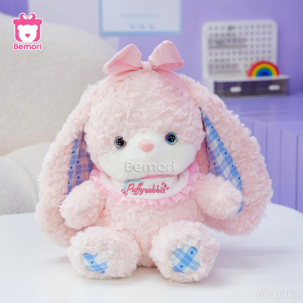 Thú Bông Ngồi Đội Nơ Chân Caro