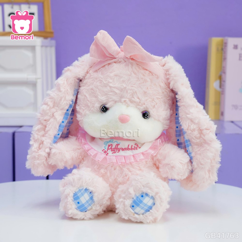 Thú Bông Ngồi Đội Nơ Chân Caro