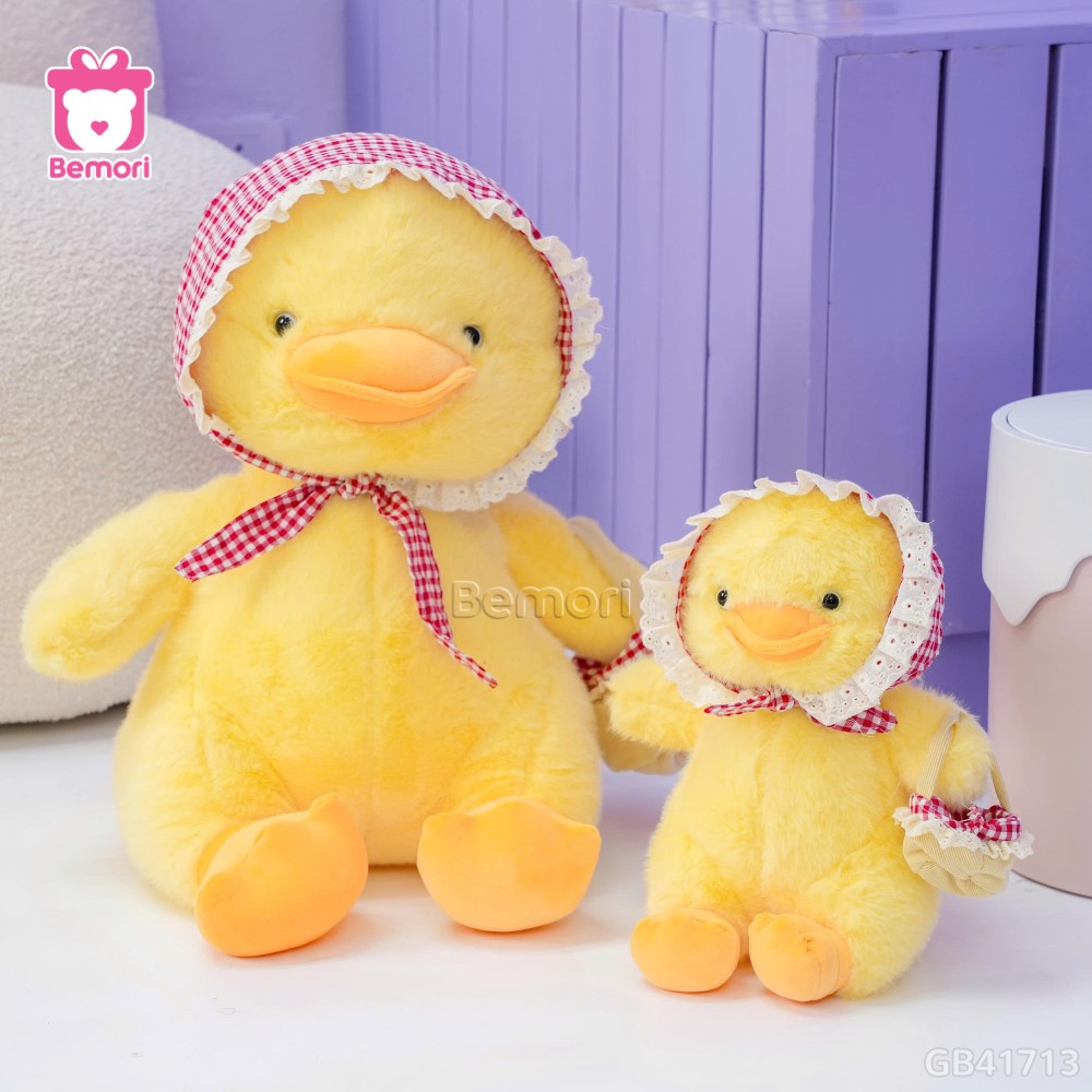 Vịt Bông Quàng Khăn Cầm Giỏ