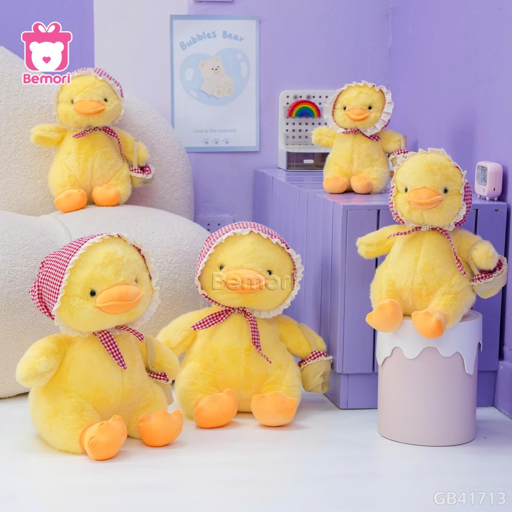 Vịt Bông Quàng Khăn Cầm Giỏ