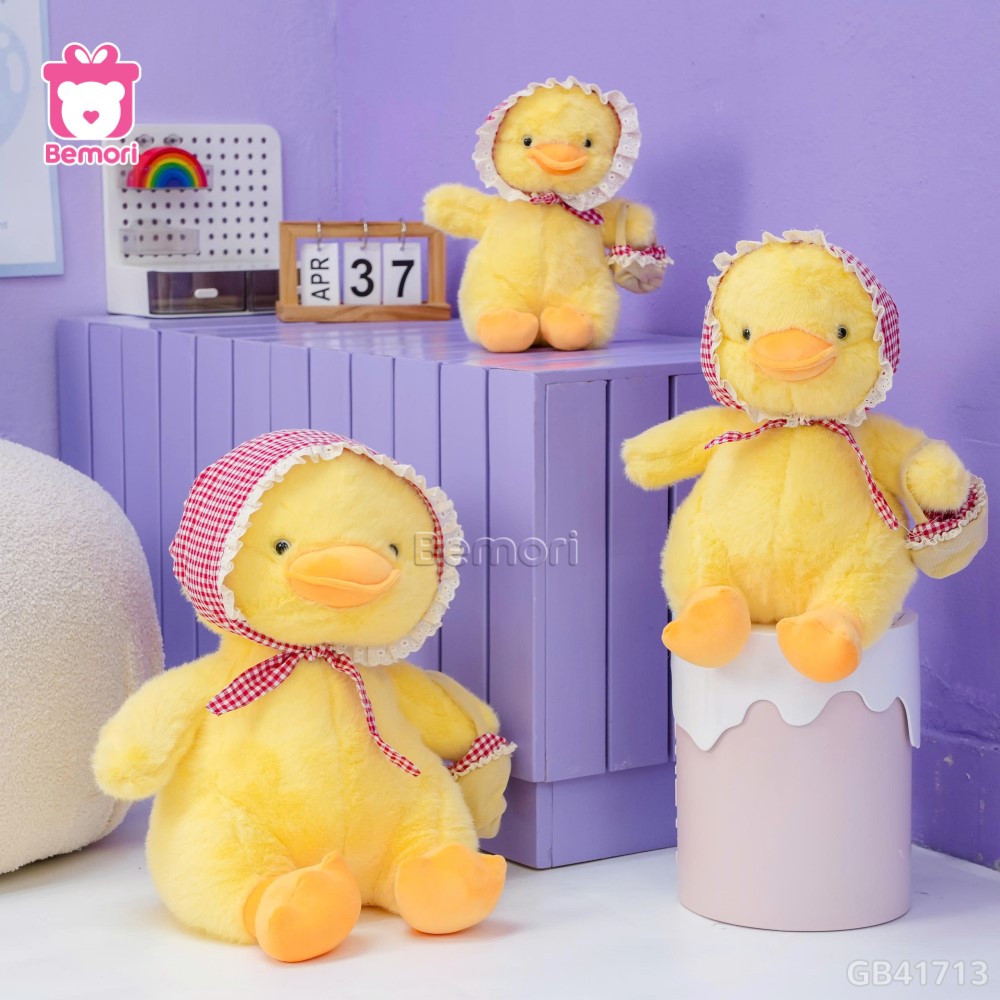 Vịt Bông Quàng Khăn Cầm Giỏ