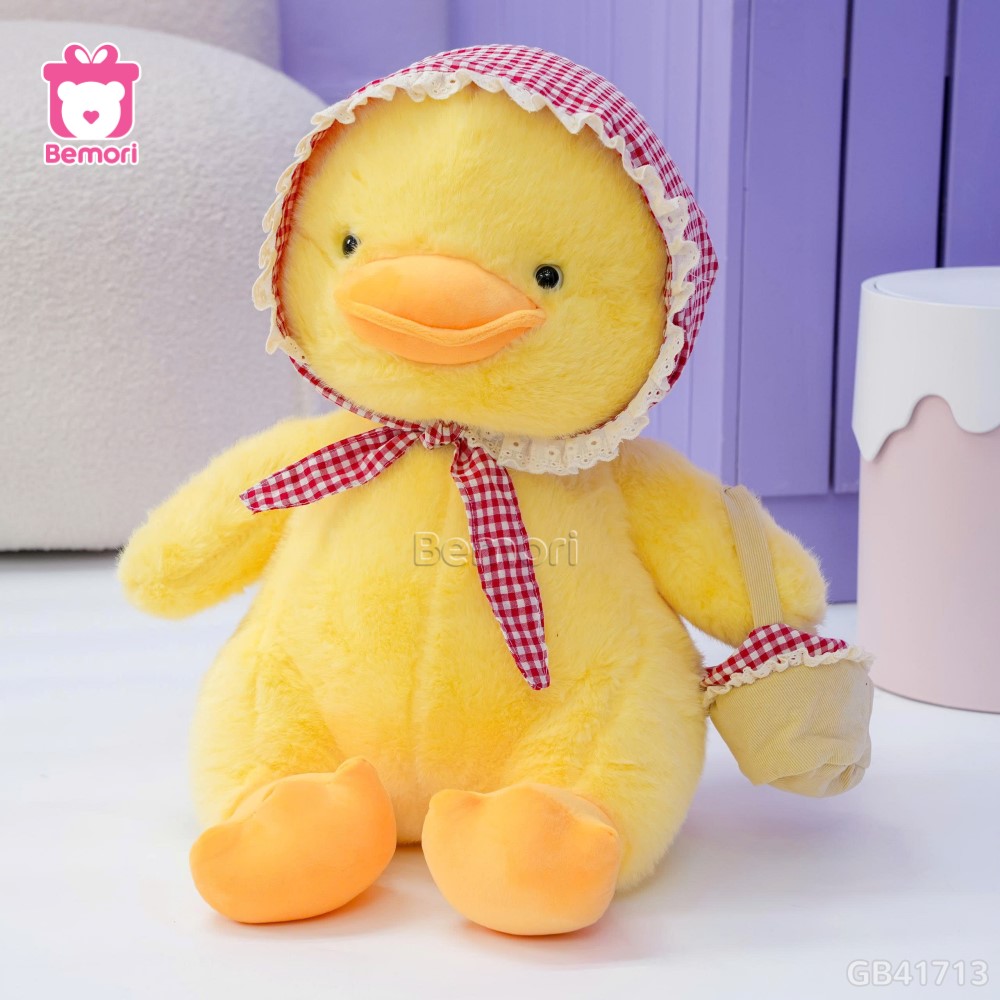 Vịt Bông Quàng Khăn Cầm Giỏ