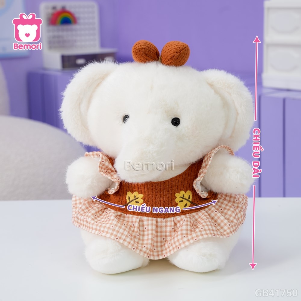 Cách đo kích thước của Voi Bông Cổ Tích
