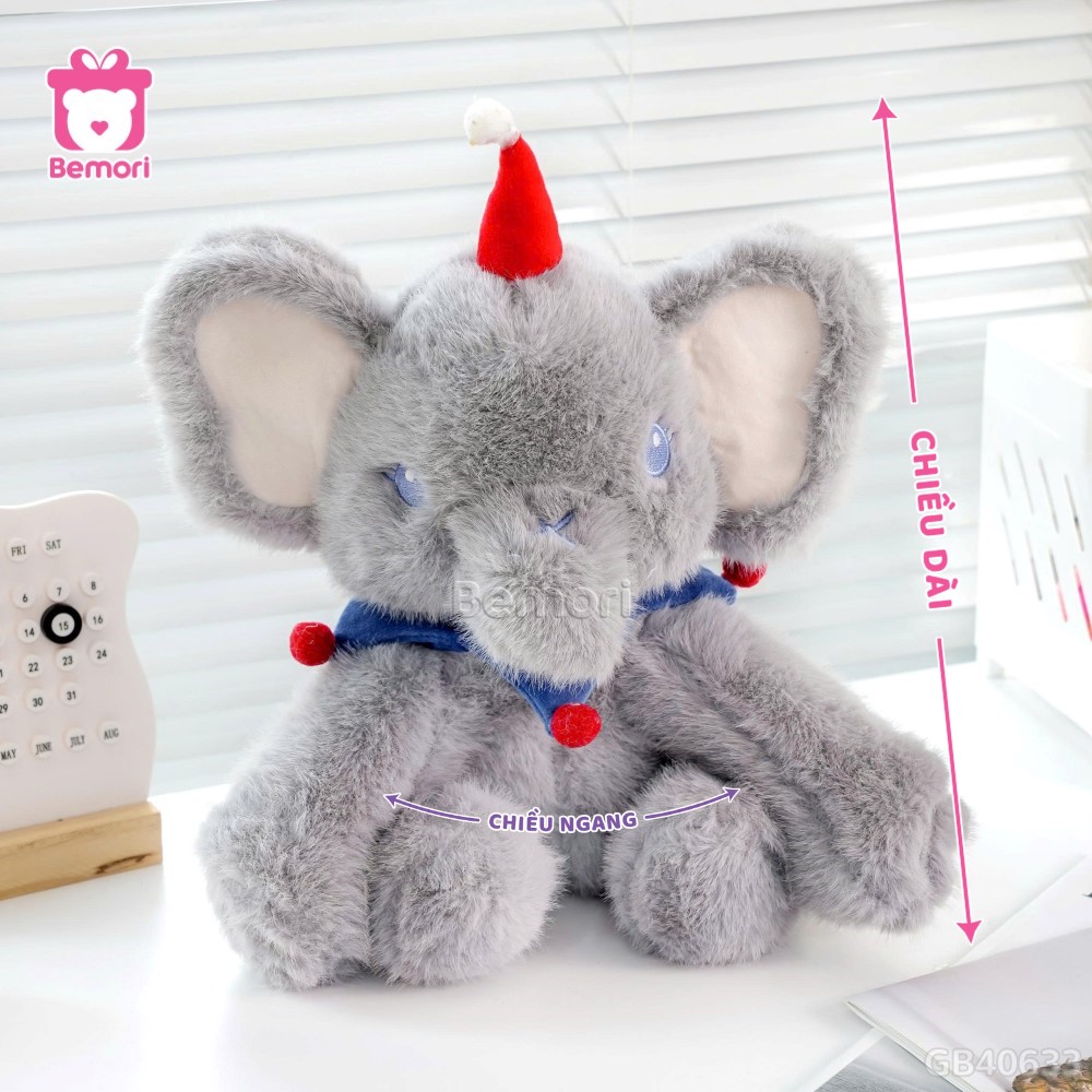 Voi Bông Ngồi Mũ Đỏ